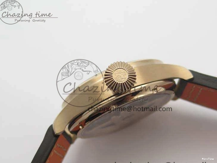 MIROTIME 0125 Popular Big Pilot Real PR IW502706 RG YLF 1:1 Best Edition Brown Dial On Calfskin Strap A 7223